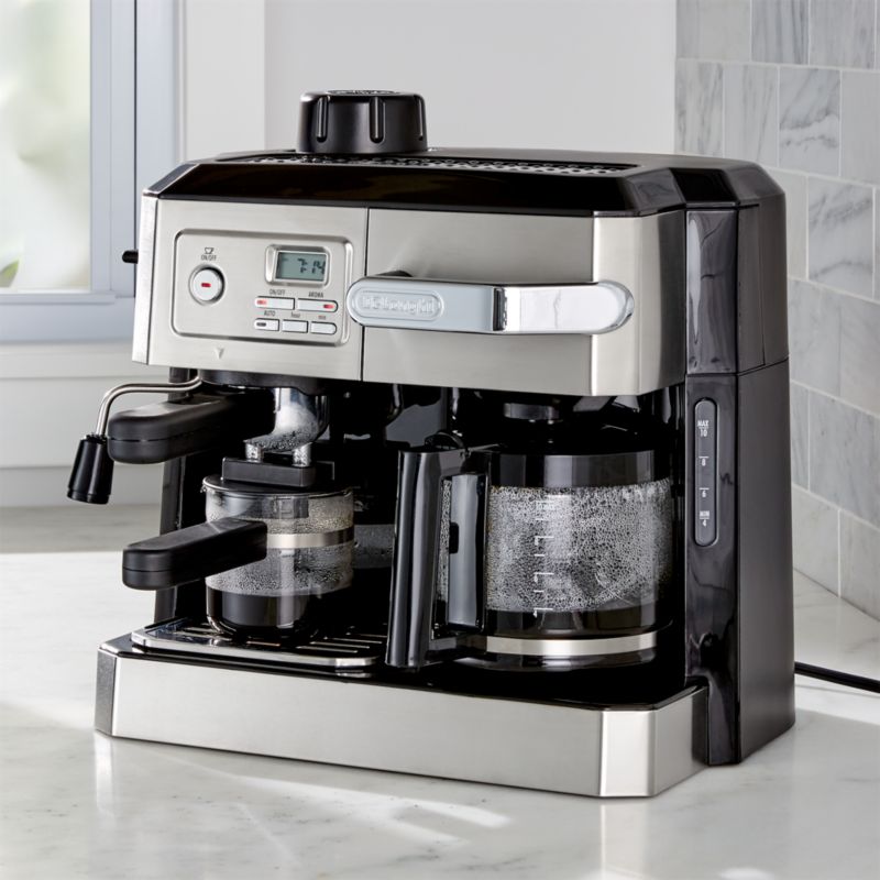 DeLonghi Combination Coffee and Espresso Machine Crate and Barrel